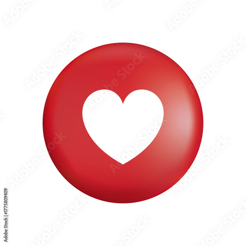 heart icon. Vector love button for website and mobile app