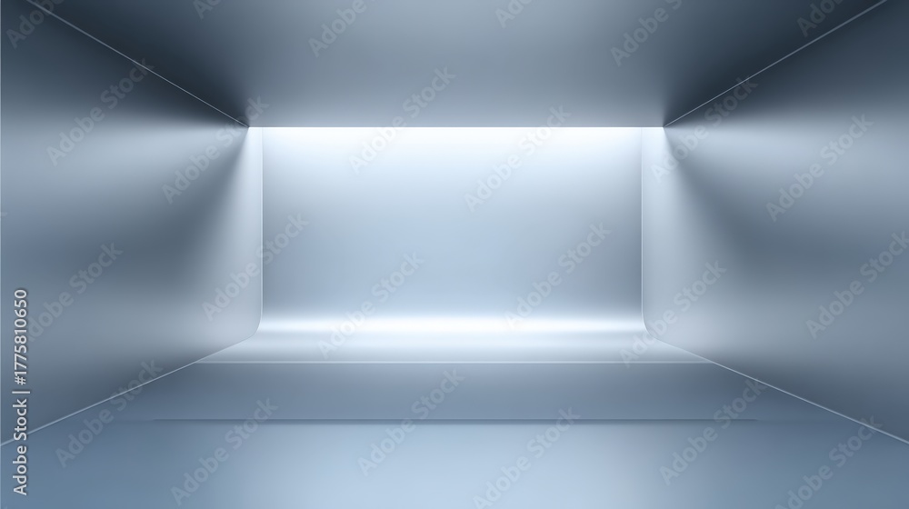 custom made wallpaper toronto digitalAbstract Empty Room with Futuristic Design, Clean Interior Perspective for Architectural Visualization and Presentation Backdrops