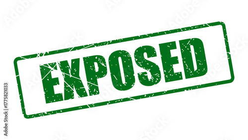 Exposed stamp with grunge texture