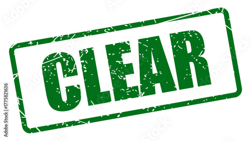 Clear stamp with grunge texture