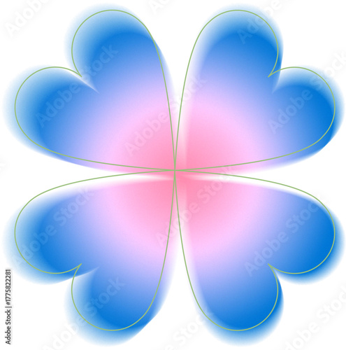 gradient flower