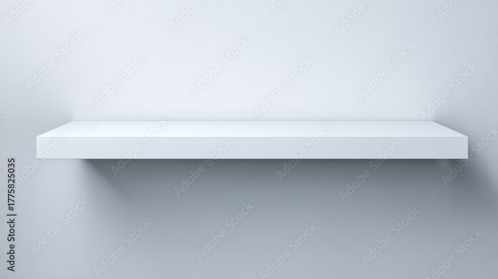 custom made wallpaper toronto digitalMinimalist White Shelf on Wall, Perfect for Product Mockups and Interior Design Concepts