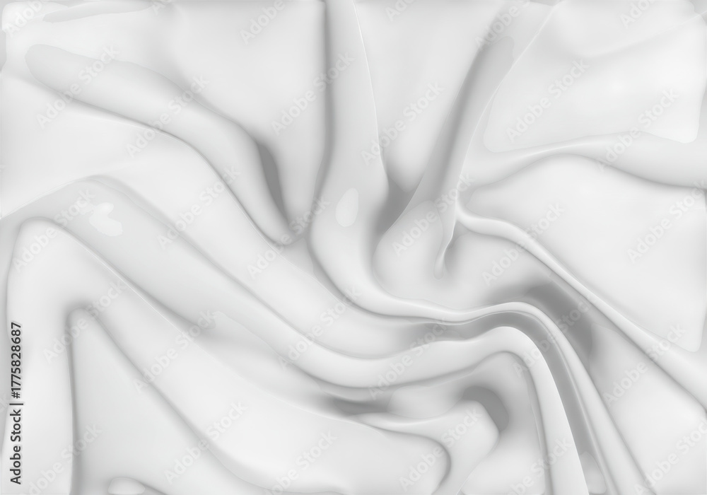 Obraz premium White silk fabric with a smooth texture, an elegant and luxurious background isolated on transparent background