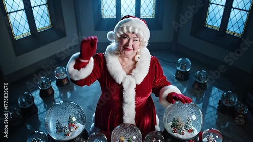 Woman in festive attire