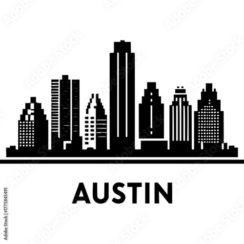 Austin Skyline Vector Icon
