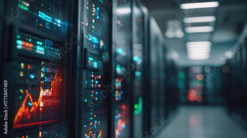 Wallpaper Mural Data Center Servers: Powerful Computing Infrastructure for Cloud Services, Data Storage, and Network Operations Torontodigital.ca