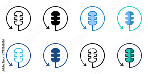 Encore icon set multiple style collection 
