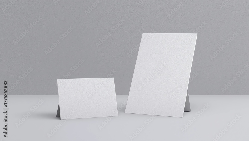 Naklejka premium Minimal business card mockup on white background