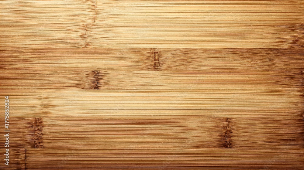 Fototapeta premium Bamboo Wood Grain Texture Close-Up, High Resolution Background for Product Mockups and Design
