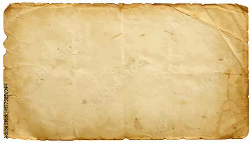 Vintage aged original old paper sheet background or texture ideal for antique design projects, classic heritage artwork, historical documents, and creative retro compositions.
