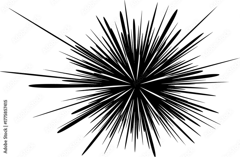 Fototapeta premium Explosion - Minimalist and Flat Logo - Vector illustration 