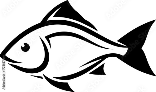Angelfish - High Quality Vector Logo - Vector illustration ideal for T-shirt graphic
