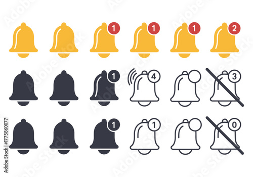 Modern technology, sustainability, data processing, and blockchain icon collection