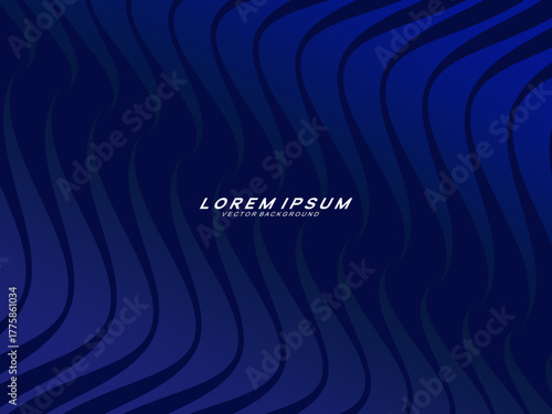 Premium background design with dark blue luxury motif. Vector horizontal template, for digital lux business banners, contemporary formal invitations, luxury vouchers, gift certificates, etc.	