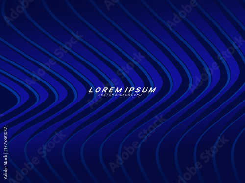 Premium background design with dark blue luxury motif. Vector horizontal template, for digital lux business banners, contemporary formal invitations, luxury vouchers, gift certificates, etc.	