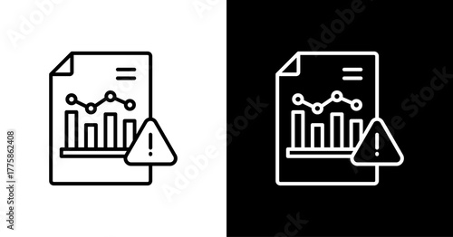 Risk Assessment  White Icon Set Design