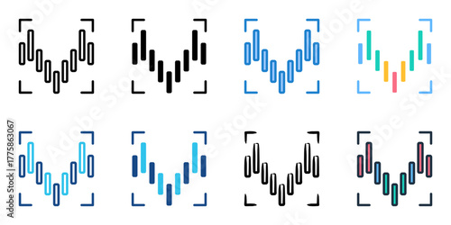 Meter icon set multiple style collection 
