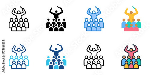 Symphony icon set multiple style collection 
