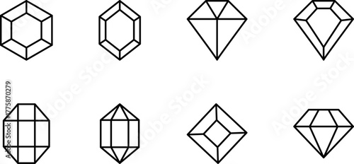 Gemstone Outline Set