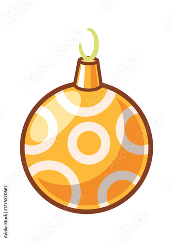 Cute Christmas lamp garland element