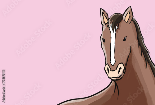 年賀状, 午年, 馬, 午, 謹賀新年, 和風, 和柄, 筆文字, 文字, 手書き, ハッピーニューイヤー