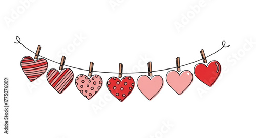 red heart hanging on rope