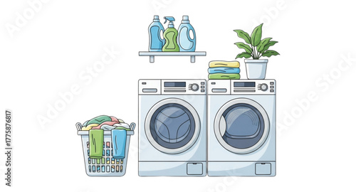 washing machine and laundry
