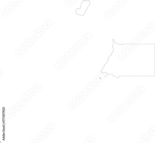 EQUATORIAL GUINEA MAP with its administrative divisions and regions