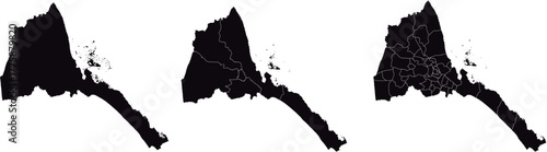 ERITREA MAP with its administrative divisions and regions
