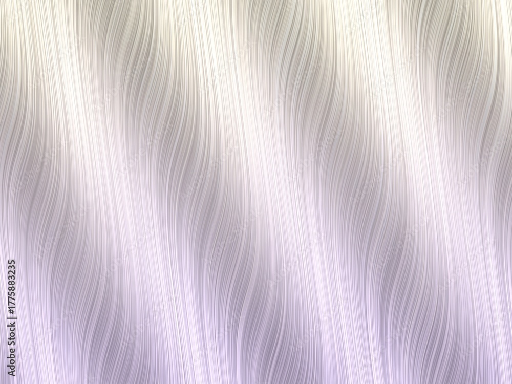 Obraz premium Luminous abstract waves in white and silver flow softly.