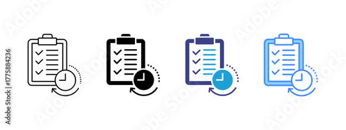 Goal icon set multiple style collection