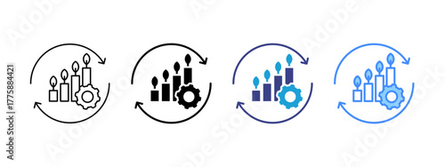 Sustainable Development  icon set multiple style collection