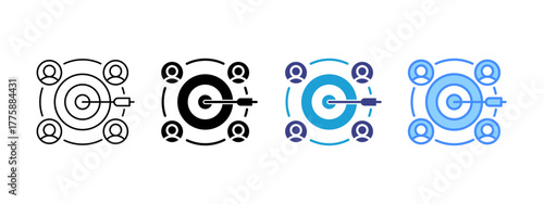 Target   icon set multiple style collection