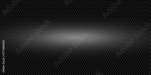 Black metal texture steel background. Perforated sheet metal. vector