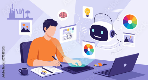 business woman working on laptop