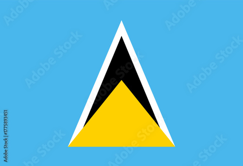 Saint Lucia flag illustrator national