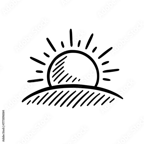 Sunrise over field symbolizing natural energy