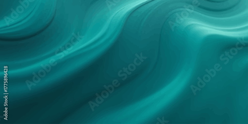 Softly flowing green silk fabric background with a smooth wave texture and gentle light