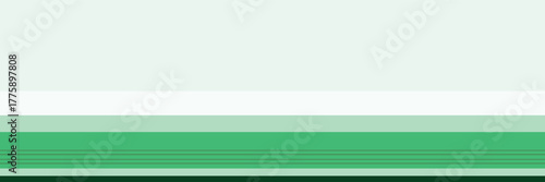 Abstract green stripe background with layered horizontal shapes and soft gradient tones. Minimal clean design perfect for eco, nature, and fresh concept visuals.
