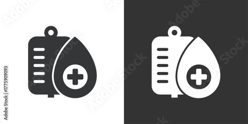Blood Donation icon. Solid glyph series icon