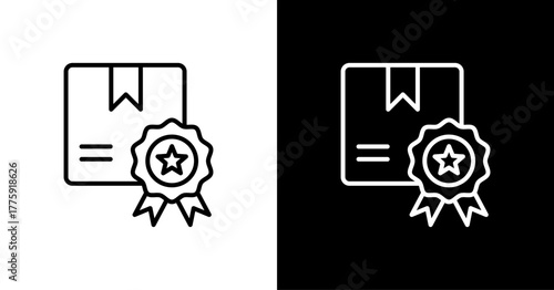 Product Quality  White Icon Set Design