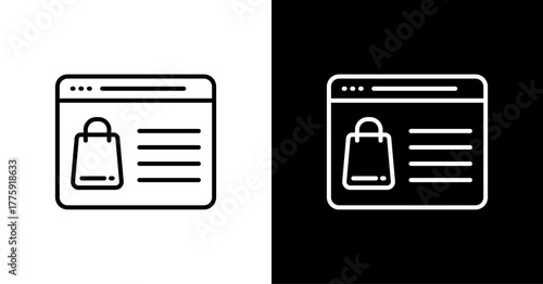 Website  White Icon Set Design