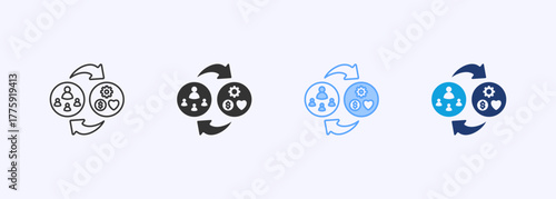 Change Management Icon Set Multiple Style Collection