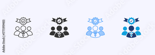 Success Choaching Icon Set Multiple Style Collection