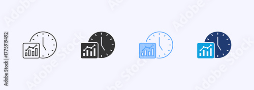 Time Dynamics Icon Set Multiple Style Collection