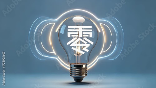 Three-Dimensional Rendered Illustration of a Light Bulb Shaped to Form the Numeral Zero Within the Year 2026  Set Against a Blue Backdrop  Symbolizing Future