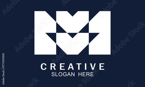 Abstract bold M logo