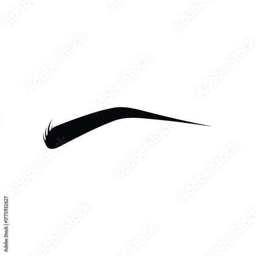 eyebrow logo icon illustration flat