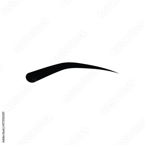 eyebrow logo icon illustration flat