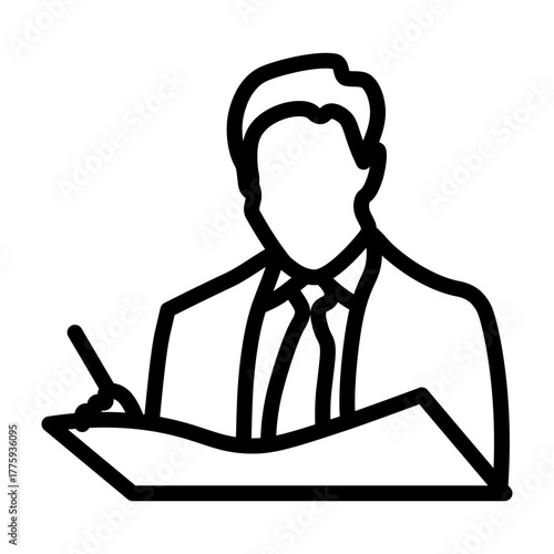 Working Professional Vector Line Icon Design